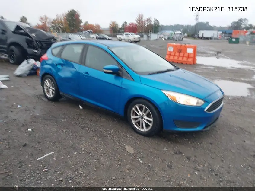 1FADP3K21FL315738 2015 Ford Focus Se