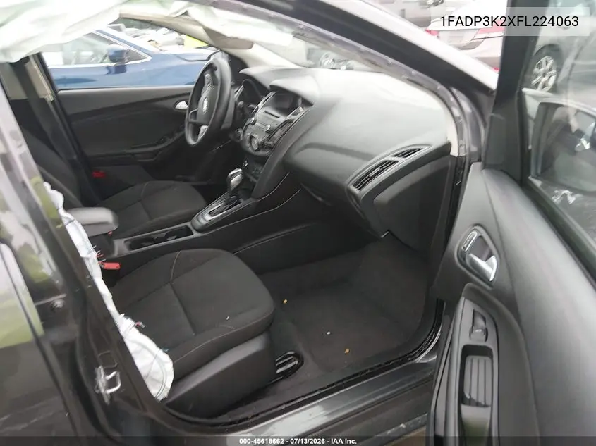 2015 Ford Focus Se VIN: 1FADP3K2XFL224063 Lot: 45618662