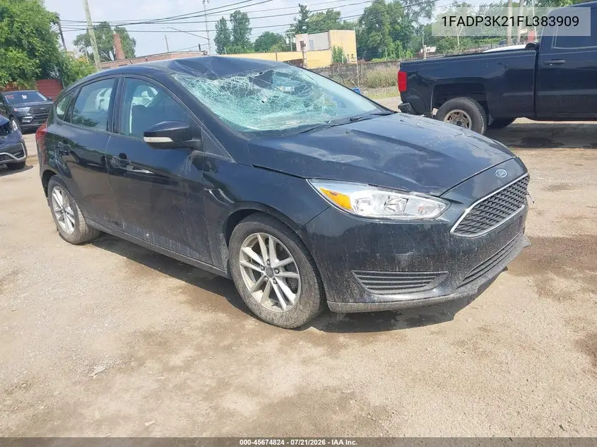 2015 Ford Focus Se VIN: 1FADP3K21FL383909 Lot: 45674824