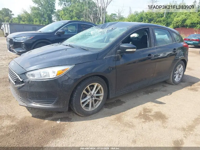 2015 Ford Focus Se VIN: 1FADP3K21FL383909 Lot: 45674824
