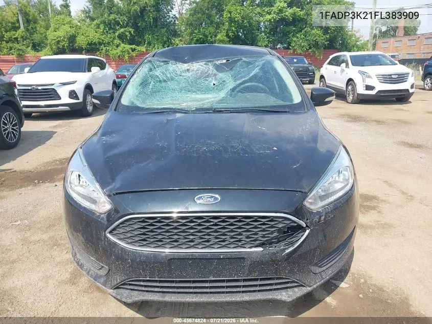 2015 Ford Focus Se VIN: 1FADP3K21FL383909 Lot: 45674824