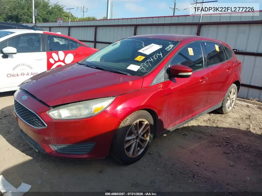 2015 Ford Focus Se VIN: 1FADP3K22FL277226 Lot: 45683357