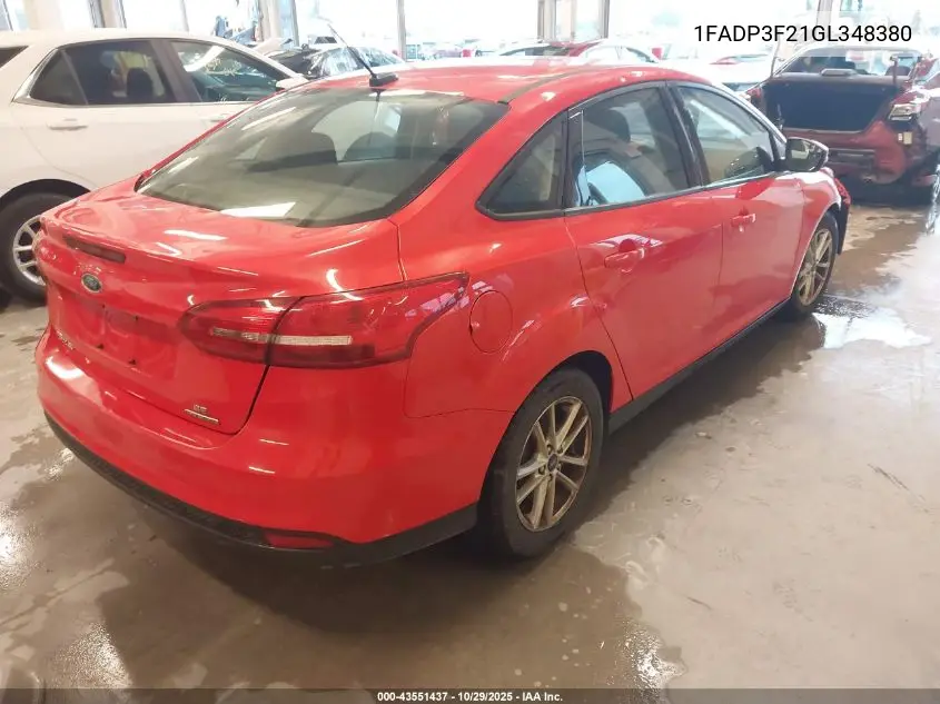 1FADP3F21GL348380 2016 Ford Focus Se