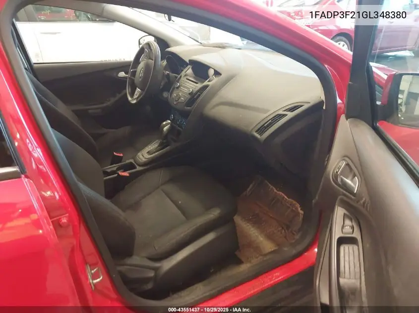 1FADP3F21GL348380 2016 Ford Focus Se
