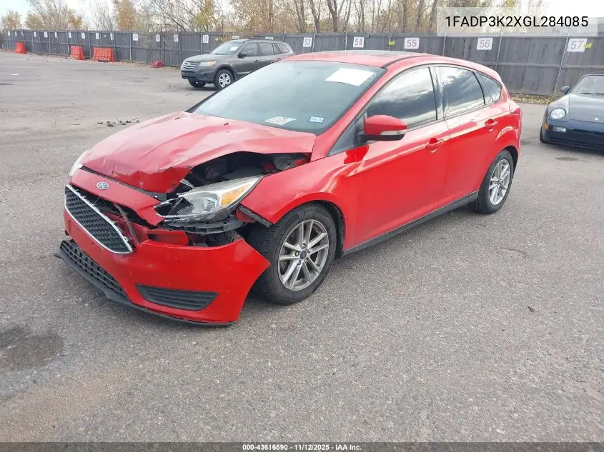 1FADP3K2XGL284085 2016 Ford Focus Se