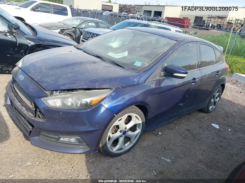 2016 Ford Focus St VIN: 1FADP3L90GL200075 Lot: 45299026