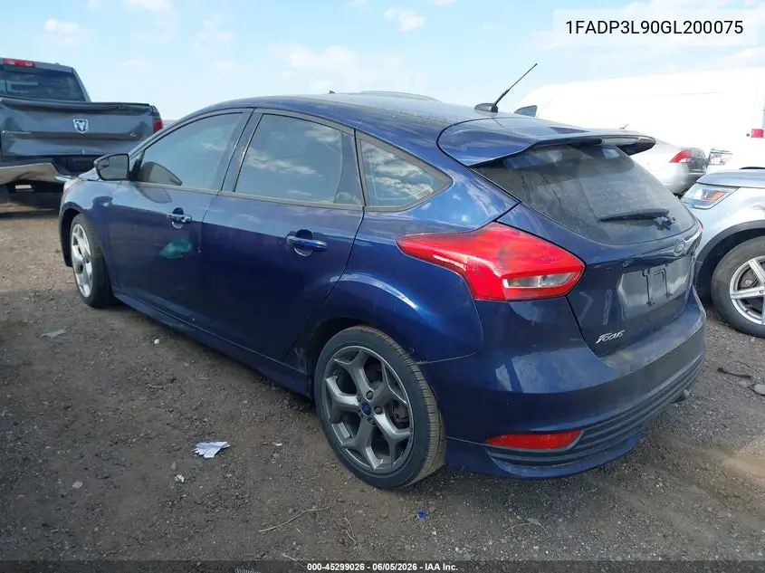 2016 Ford Focus St VIN: 1FADP3L90GL200075 Lot: 45299026