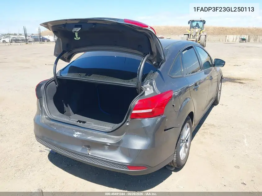 1FADP3F23GL250113 2016 Ford Focus Se