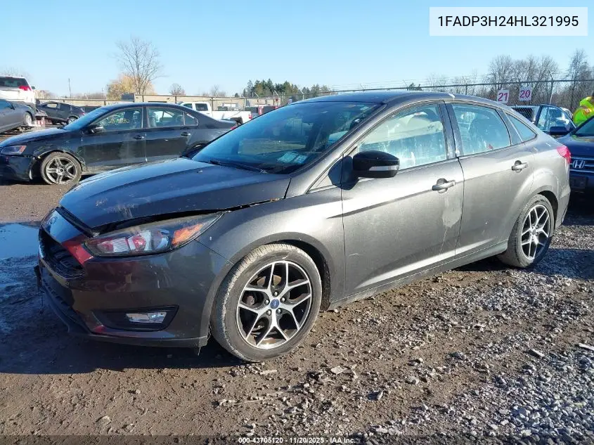 1FADP3H24HL321995 2017 Ford Focus Sel