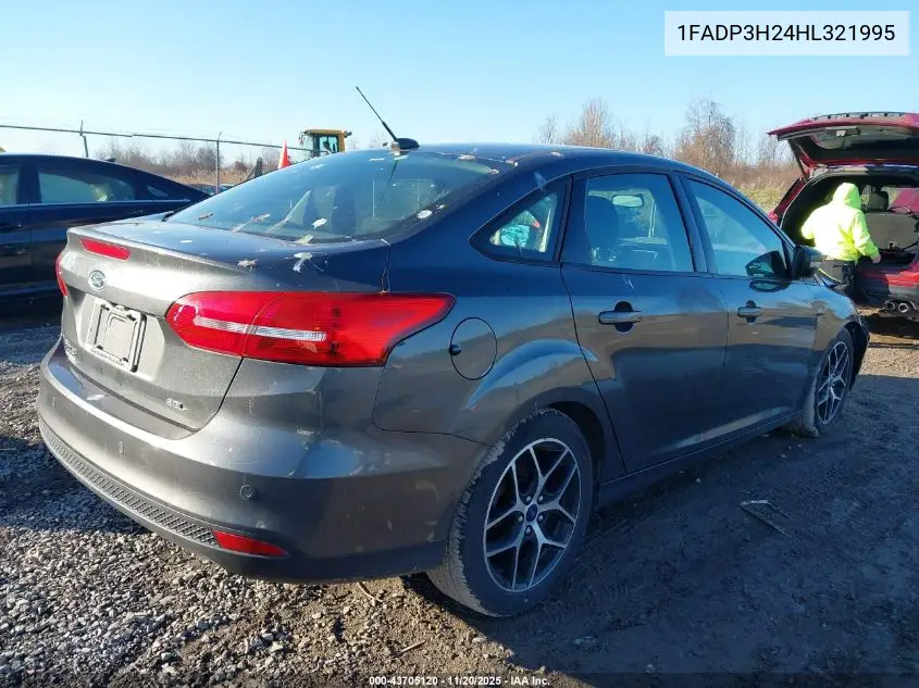 1FADP3H24HL321995 2017 Ford Focus Sel