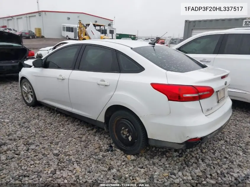 1FADP3F20HL337517 2017 Ford Focus Se
