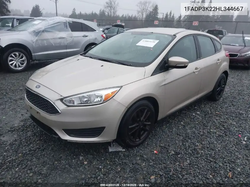 1FADP3K22HL344667 2017 Ford Focus Se