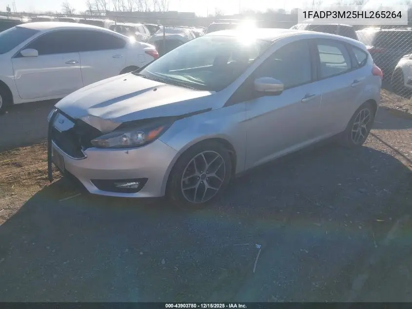 1FADP3M25HL265264 2017 Ford Focus Sel