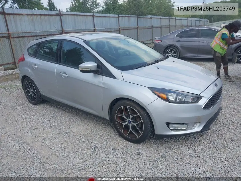 2017 Ford Focus Sel VIN: 1FADP3M25HL203749 Lot: 45603470