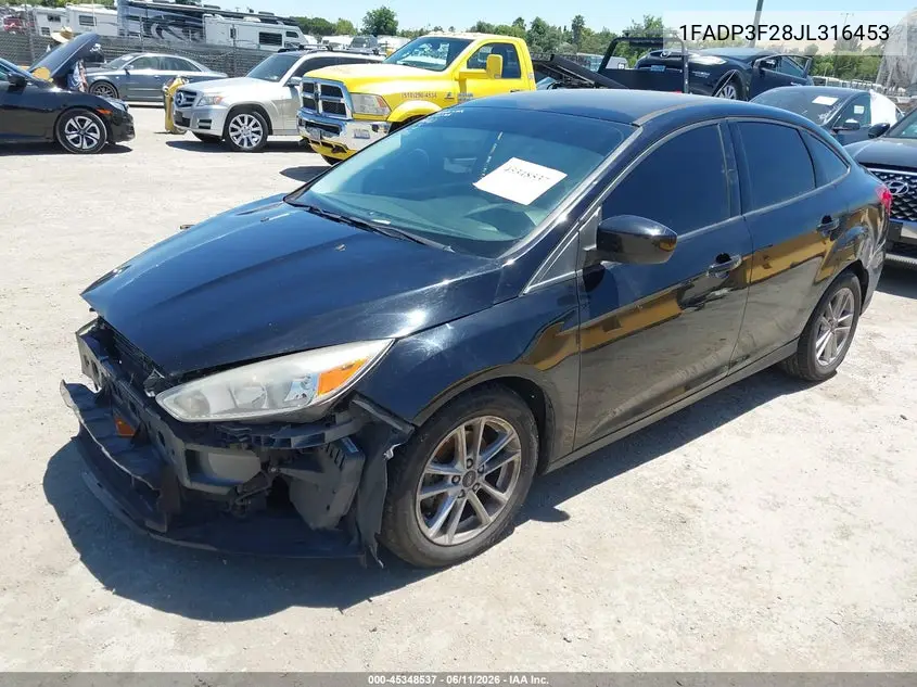 2018 Ford Focus Se VIN: 1FADP3F28JL316453 Lot: 45348537