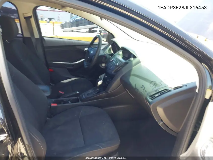 2018 Ford Focus Se VIN: 1FADP3F28JL316453 Lot: 45348537