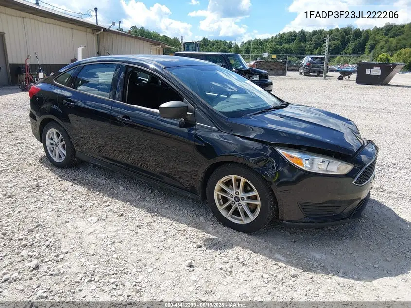 2018 Ford Focus Se VIN: 1FADP3F23JL222206 Lot: 45412299