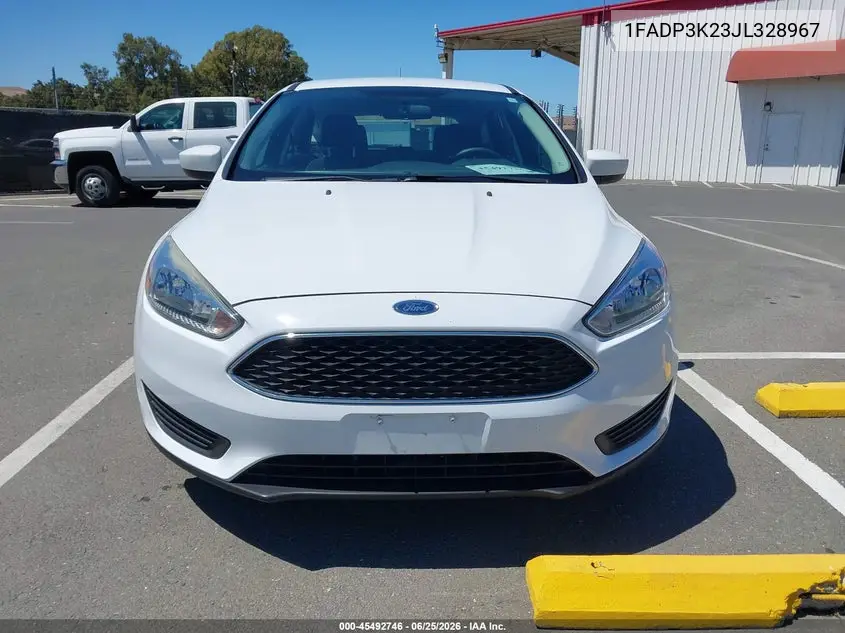 2018 Ford Focus Se VIN: 1FADP3K23JL328967 Lot: 45492746