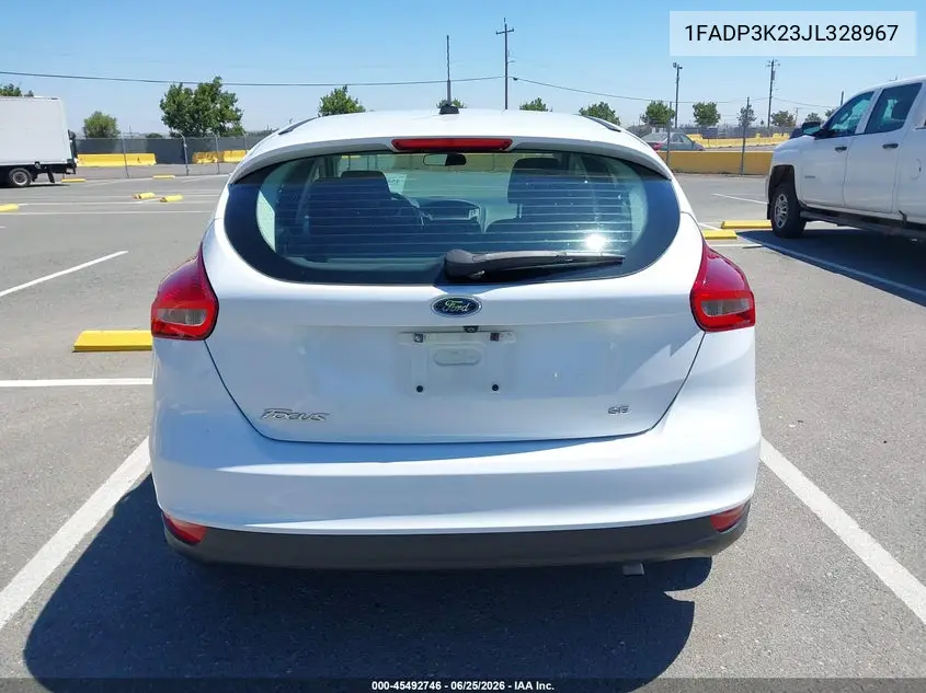 2018 Ford Focus Se VIN: 1FADP3K23JL328967 Lot: 45492746