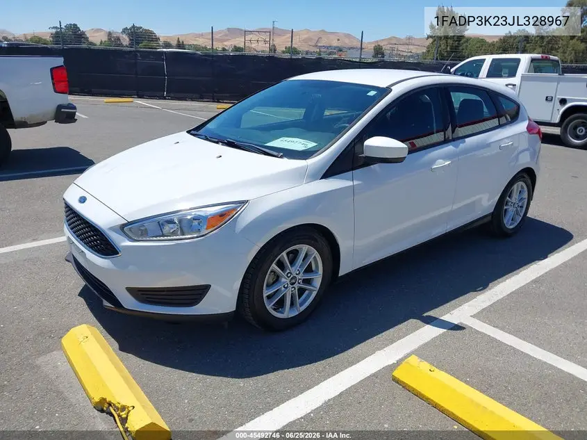 2018 Ford Focus Se VIN: 1FADP3K23JL328967 Lot: 45492746