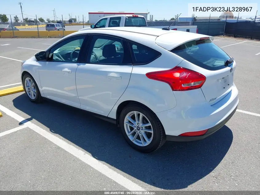 2018 Ford Focus Se VIN: 1FADP3K23JL328967 Lot: 45492746