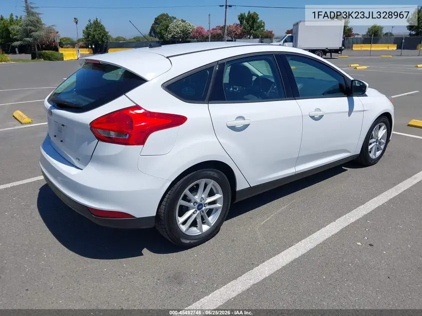 2018 Ford Focus Se VIN: 1FADP3K23JL328967 Lot: 45492746