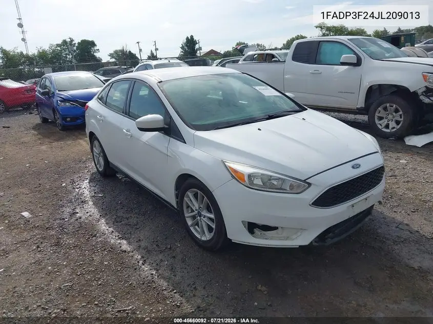 2018 Ford Focus Se VIN: 1FADP3F24JL209013 Lot: 45660092