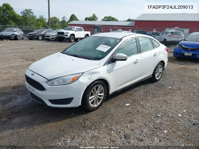 2018 Ford Focus Se VIN: 1FADP3F24JL209013 Lot: 45660092