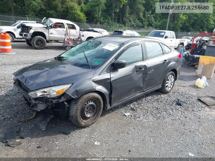 2018 Ford Focus S VIN: 1FADP3E27JL255680 Lot: 45664231