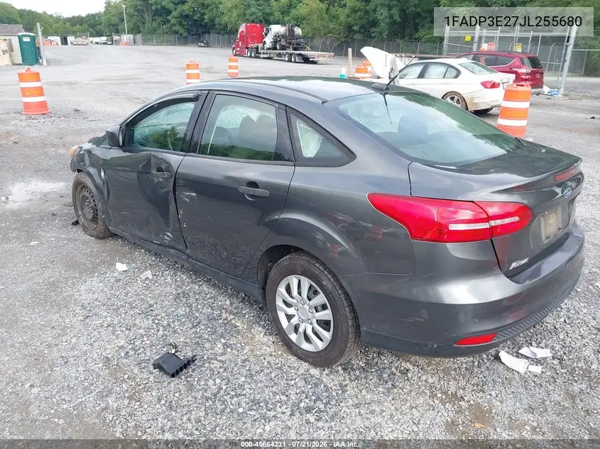 2018 Ford Focus S VIN: 1FADP3E27JL255680 Lot: 45664231