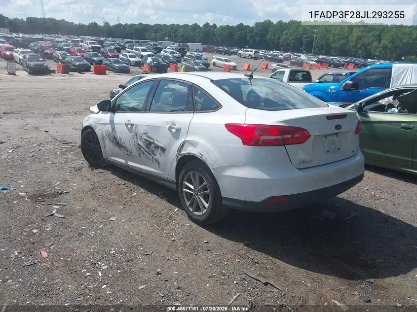 2018 Ford Focus Se VIN: 1FADP3F28JL293255 Lot: 45671161