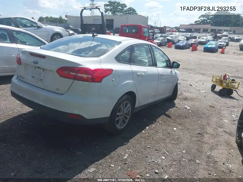 2018 Ford Focus Se VIN: 1FADP3F28JL293255 Lot: 45671161