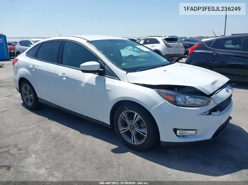 2018 Ford Focus Se VIN: 1FADP3FE0JL236249 Lot: 45672912