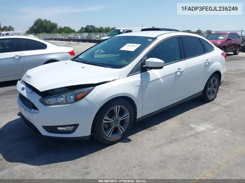 2018 Ford Focus Se VIN: 1FADP3FE0JL236249 Lot: 45672912