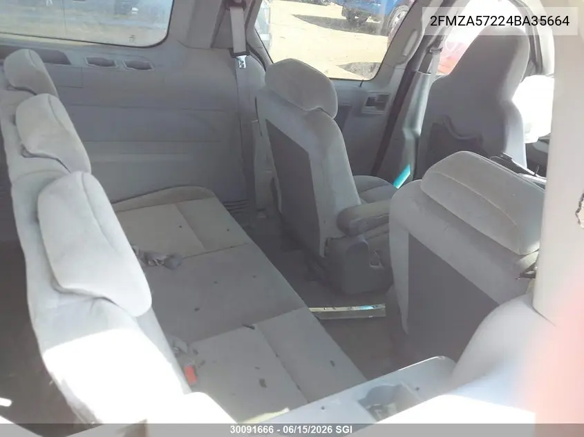 2004 Ford Freestar Ses VIN: 2FMZA57224BA35664 Lot: 30091666
