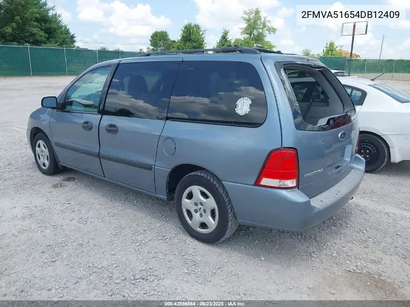 2004 Ford Freestar Se VIN: 2FMZA51654BB12409 Lot: 42556564