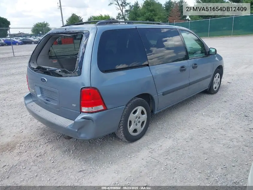 2004 Ford Freestar Se VIN: 2FMZA51654BB12409 Lot: 42556564