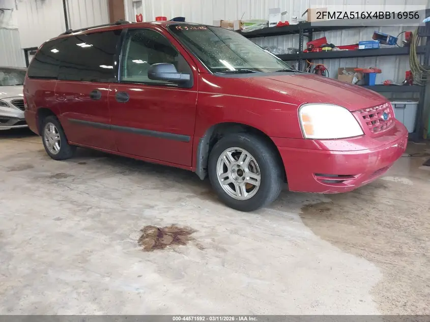 2004 Ford Freestar Se VIN: 2FMZA516X4BB16956 Lot: 44571592