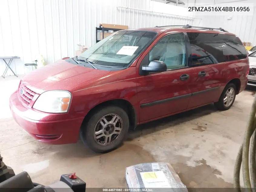 2004 Ford Freestar Se VIN: 2FMZA516X4BB16956 Lot: 44571592