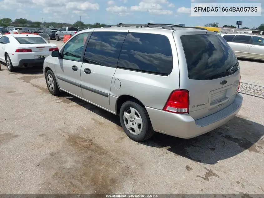 2004 Ford Freestar Se VIN: 2FMDA51664BA05735 Lot: 44686802