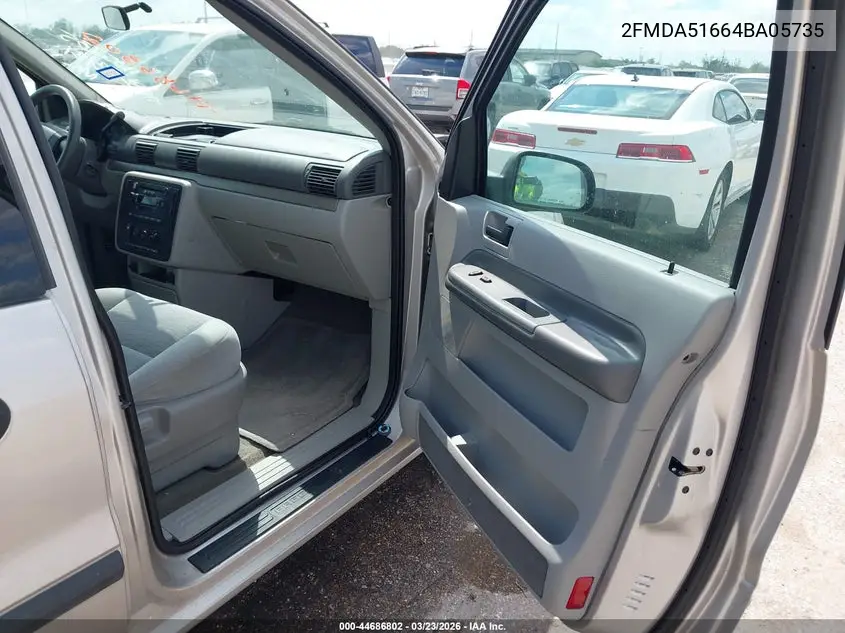 2004 Ford Freestar Se VIN: 2FMDA51664BA05735 Lot: 44686802