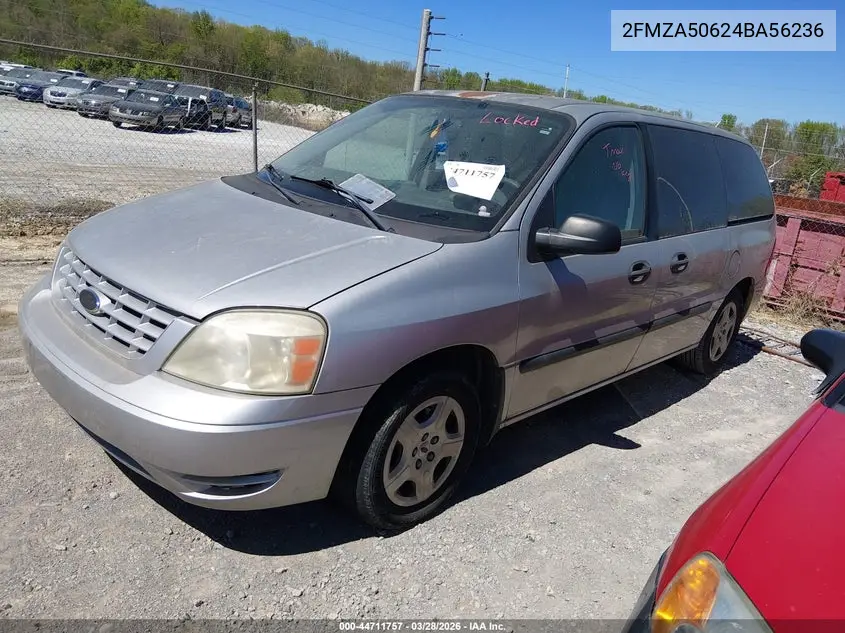 2004 Ford Freestar S VIN: 2FMZA50624BA56236 Lot: 44711757
