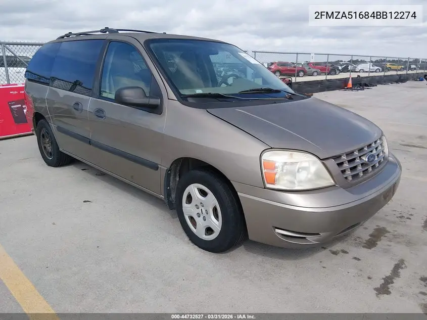 2004 Ford Freestar Se VIN: 2FMZA51684BB12274 Lot: 44732527