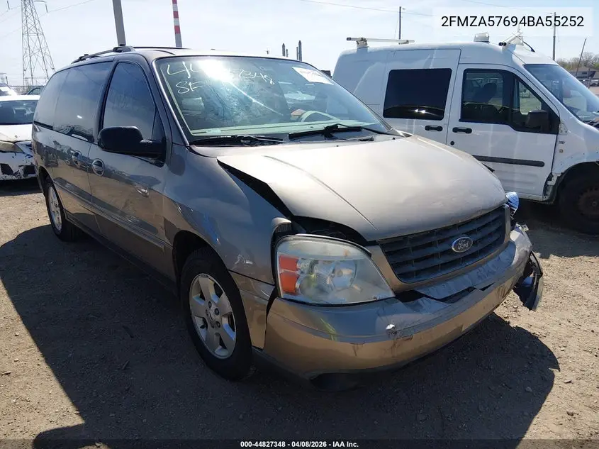 2004 Ford Freestar Ses VIN: 2FMZA57694BA55252 Lot: 44827348