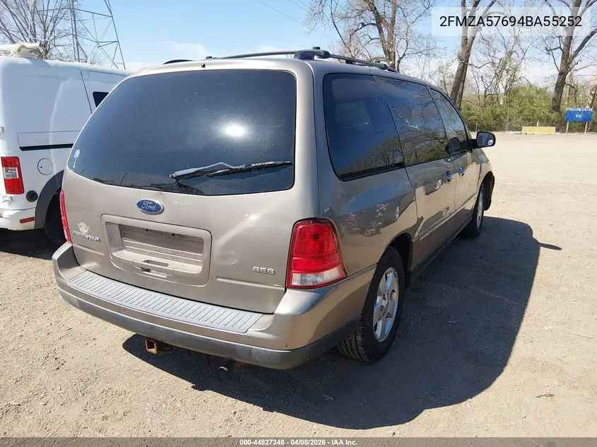 2004 Ford Freestar Ses VIN: 2FMZA57694BA55252 Lot: 44827348