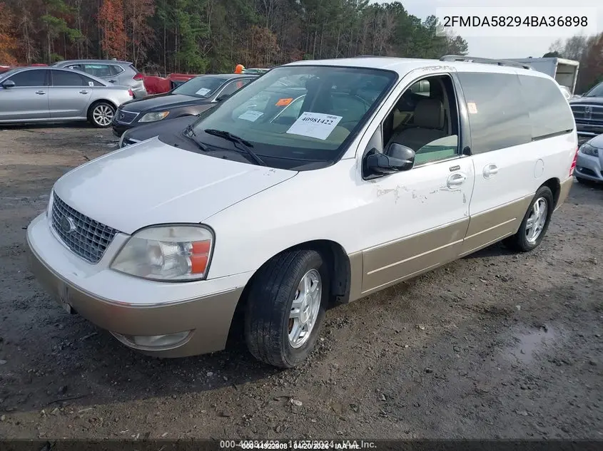 2004 Ford Freestar Limited VIN: 2FMDA58294BA36898 Lot: 44922908