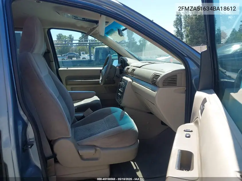 2004 Ford Freestar Se VIN: 2FMZA51634BA18612 Lot: 45158568