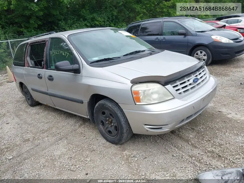 2004 Ford Freestar Se VIN: 2FMZA51684BA68647 Lot: 45250877
