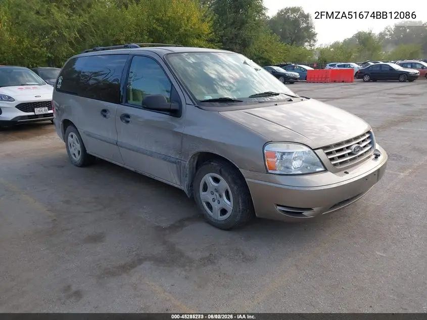 2004 Ford Freestar Se VIN: 2FMZA51674BB12086 Lot: 45285273