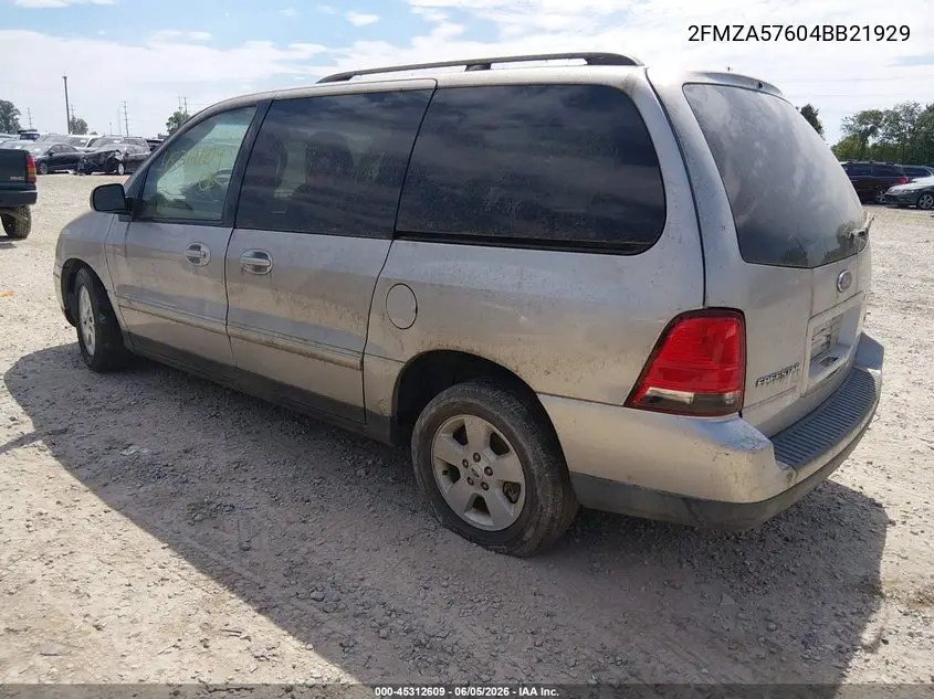 2004 Ford Freestar Ses VIN: 2FMZA57604BB21929 Lot: 45312609